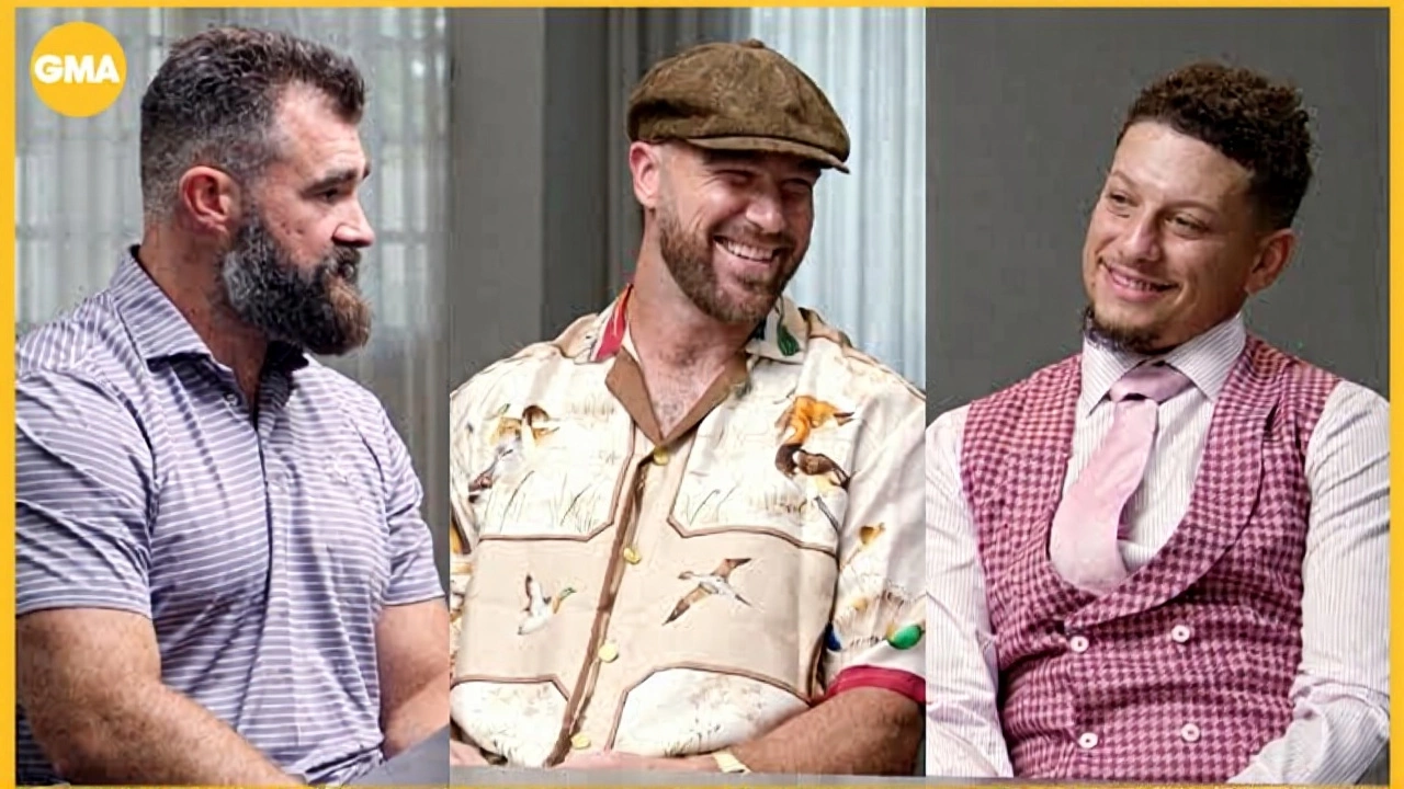Jason Kelce grills Travis, Mahomes, Reid before Chiefs' MNF clash